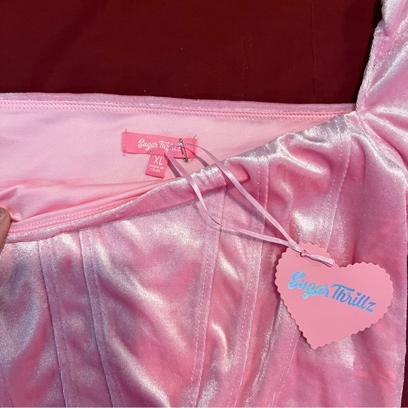 Sugar Thrillz x Dolls Kill LAVISH LIVING CORSET TOP - Picture 4 of 5